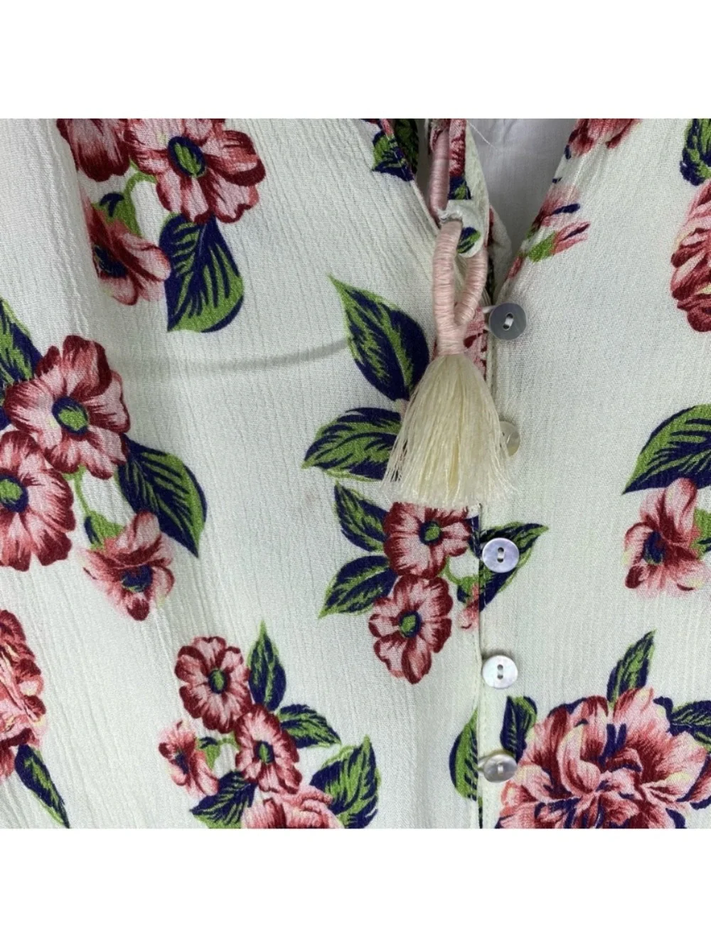 Anthropologie Farm Rio Anabela Floral
Smocked Mini Dress - Picture 8 of 9